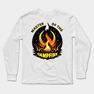 "Master of the Campfire" is an eco-friendly design for nature lovers Long Sleeve T-Shirt